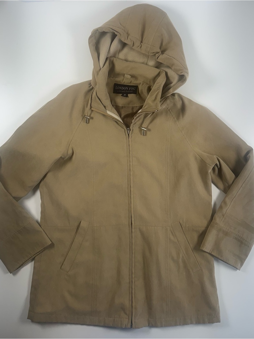 London Fog Men's Hooded Jacket in Tan